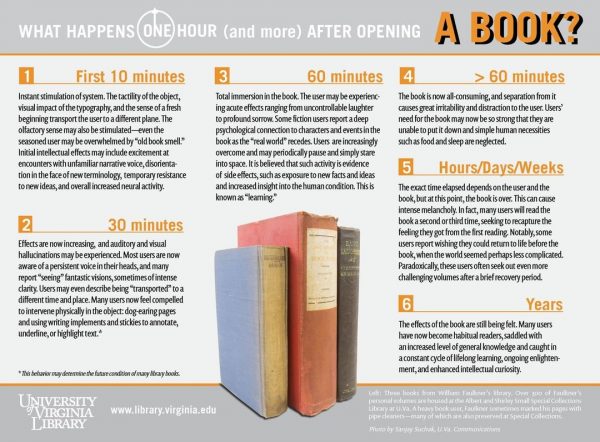 infografica che descrive i benefici della lettura